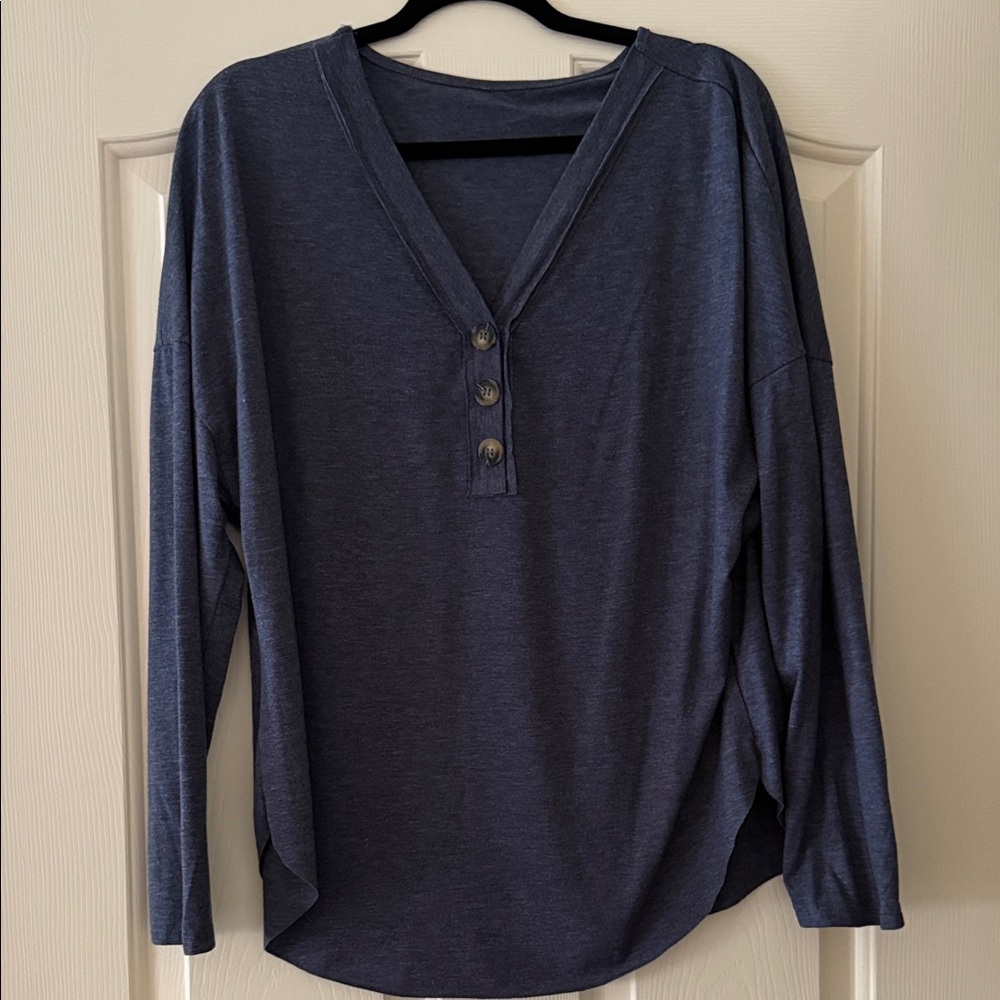 Navy Blue Women's Top